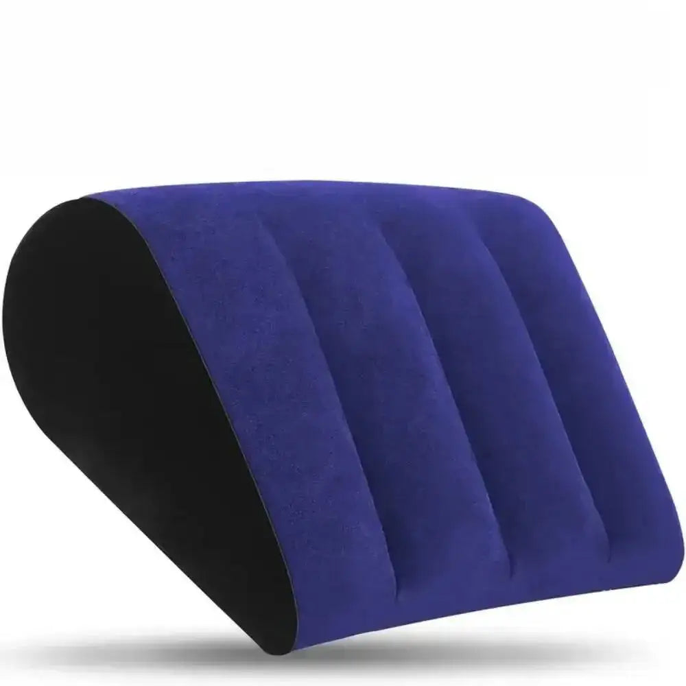 Inflatable Flocked Couple Positioning Wedge Pillow