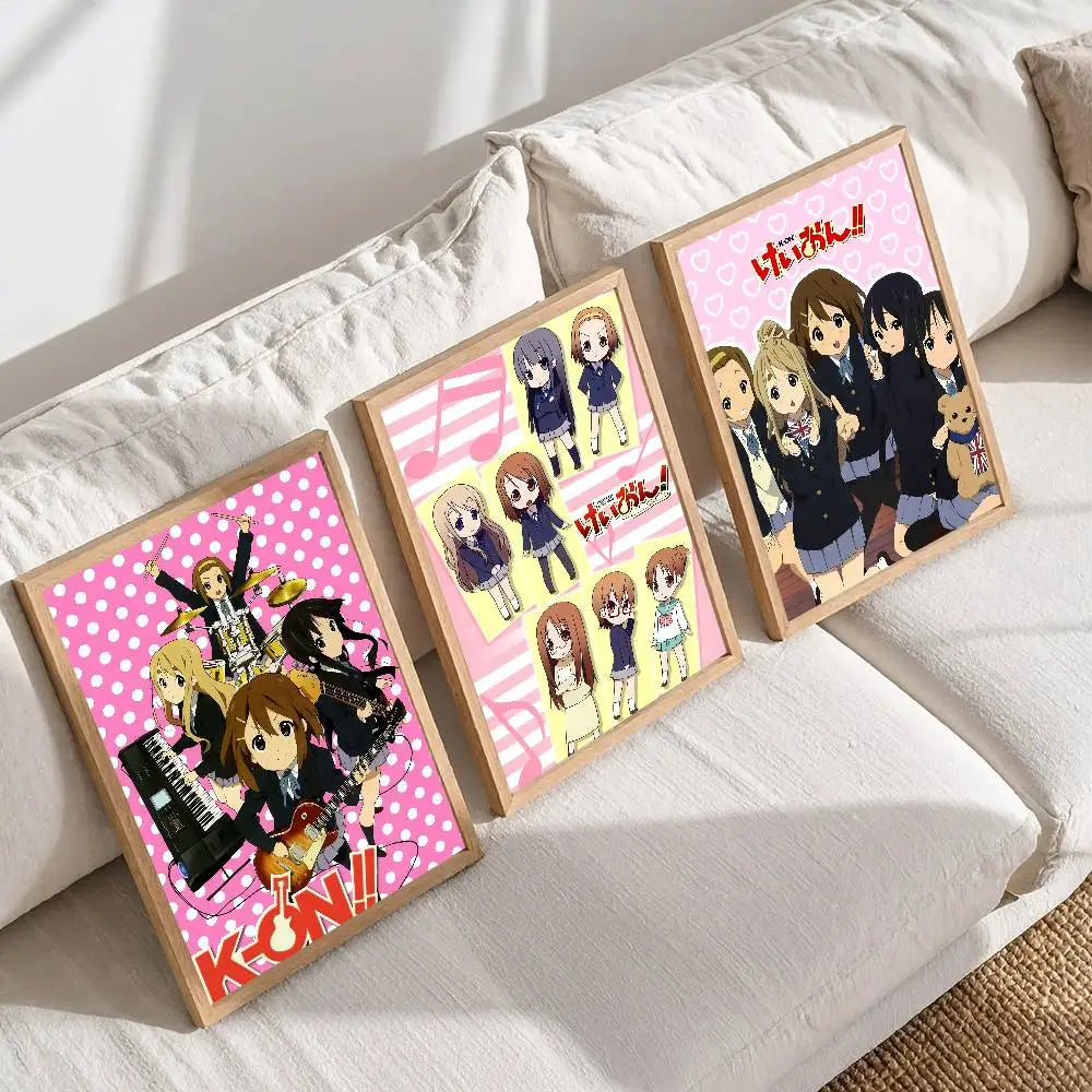 K-ON! Pink Waterproof Anime Wall Poster