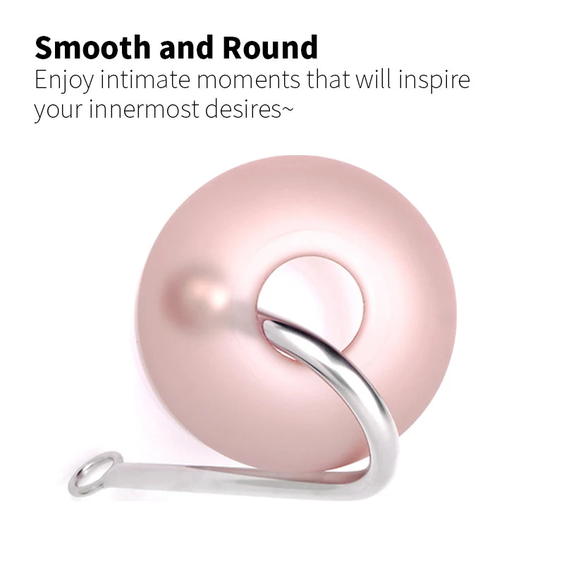 Stainless Steel Anal Hook with Beads