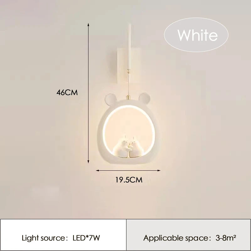Cute Pear-Shaped Children’s Bedside Wall Lamp