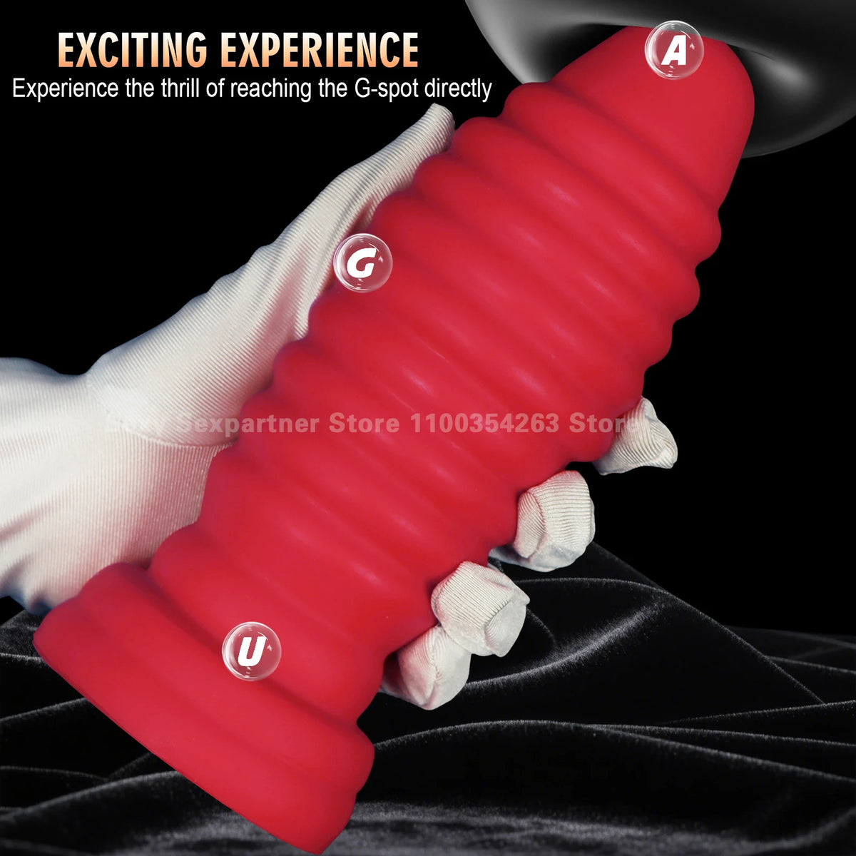 Rotating Bolt-Style Silicone Anal Plug