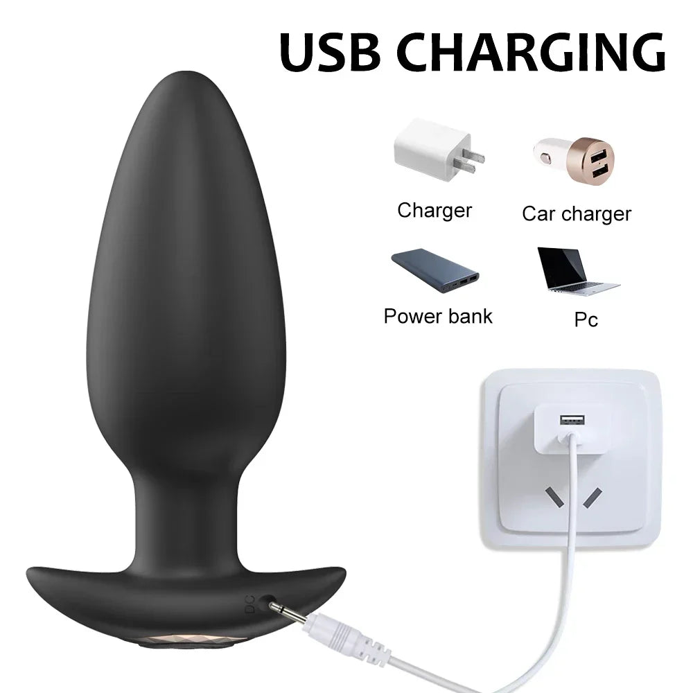 Wireless Remote Vibrating Anal Plug