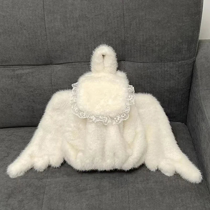 Y2K Angel Wing Canvas Backpack