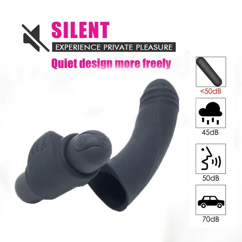 Rechargeable Curved Silicone Prostate Massager