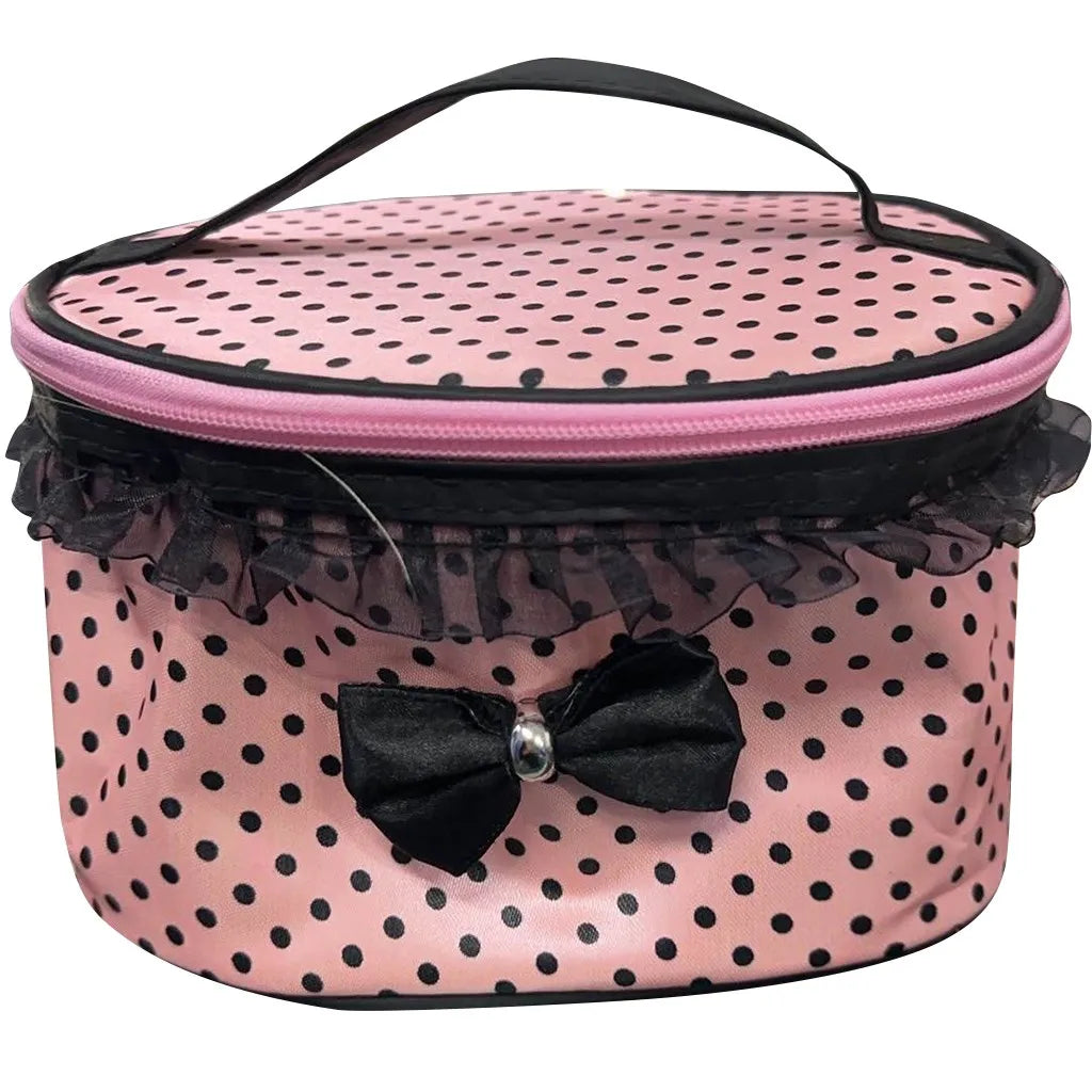 Bow Lace Makeup Bag