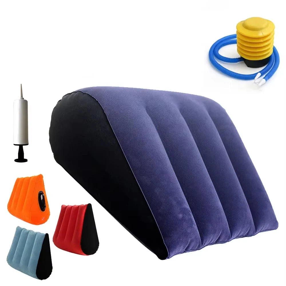 Inflatable Triangular Couple Positioning Wedge Pillow