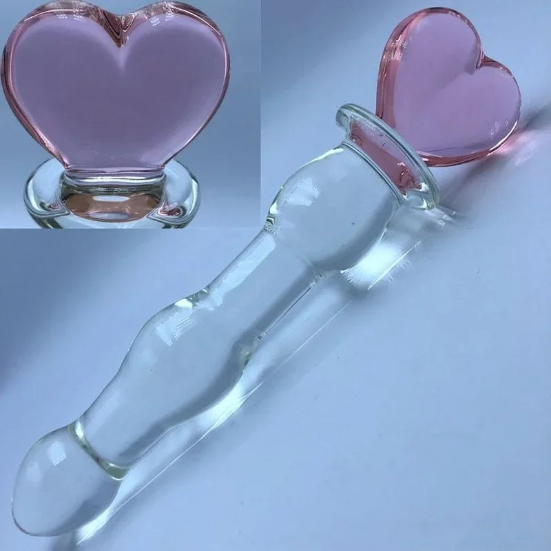 Crystal Glass Anal Bead & Plug