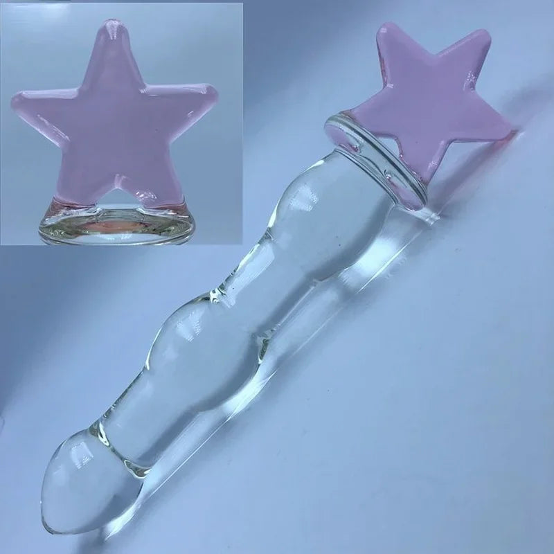 Crystal Glass Anal Bead & Plug