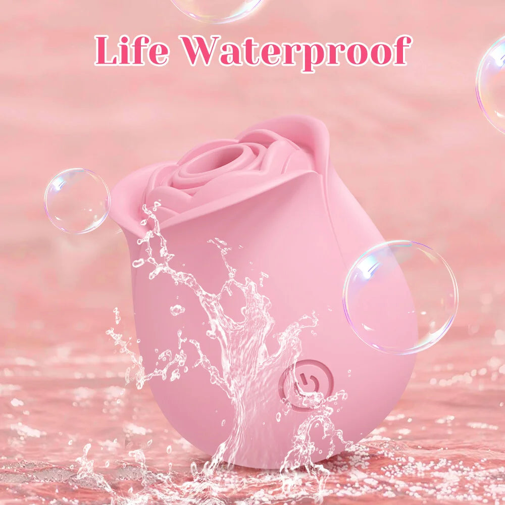 Adult Sex Toys Rose Dildo Vibrator - Adult Toys with 10 Sucking & Modes for Women, Rose Sucker Sex Toy Clitoral G Spot Vibrators