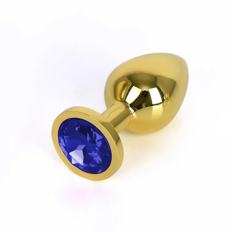 3-Piece Diamond-Base Metal Anal Plug Set