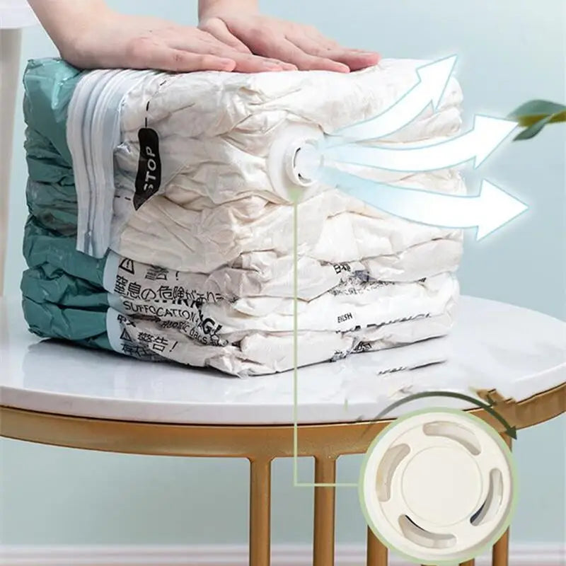 Large No-Pump Compression Storage Bags
