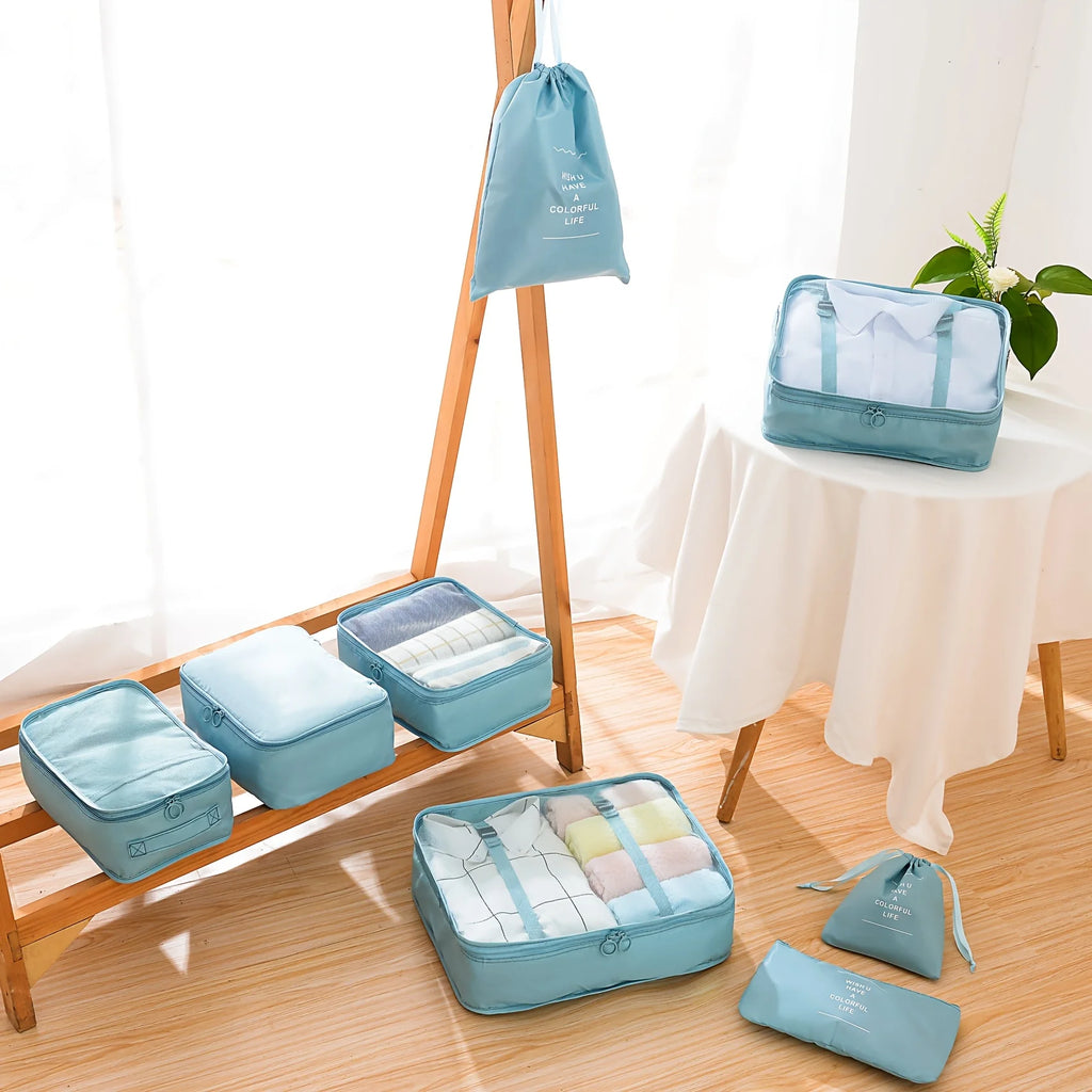8-Piece Travel Packing Cube Organizer Set