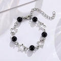 Vintage Punk Star Bead Chain Bracelet