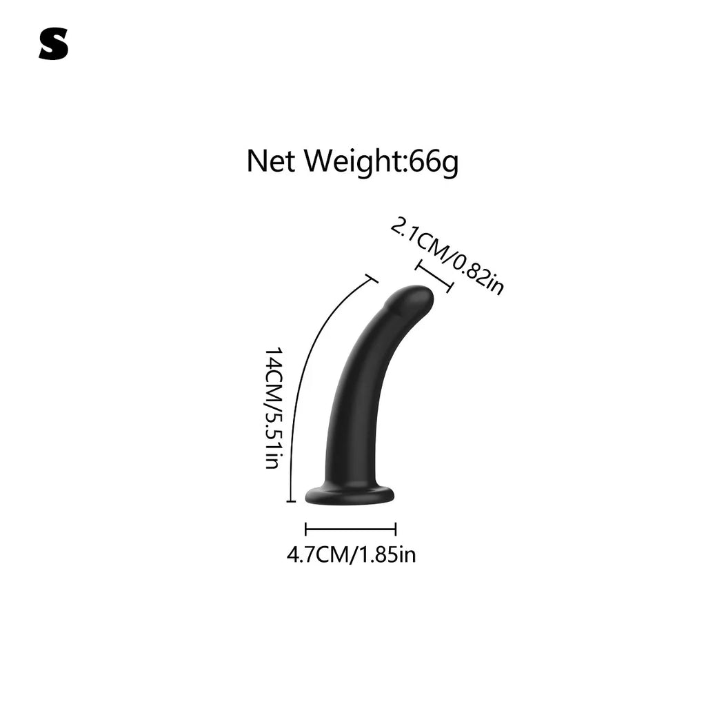 Liquid Silicone Dog Dildo for Adults, Realistic Pet Shape Anal Plug, Soft Flexible Erotic Sex Toy for Men & Women