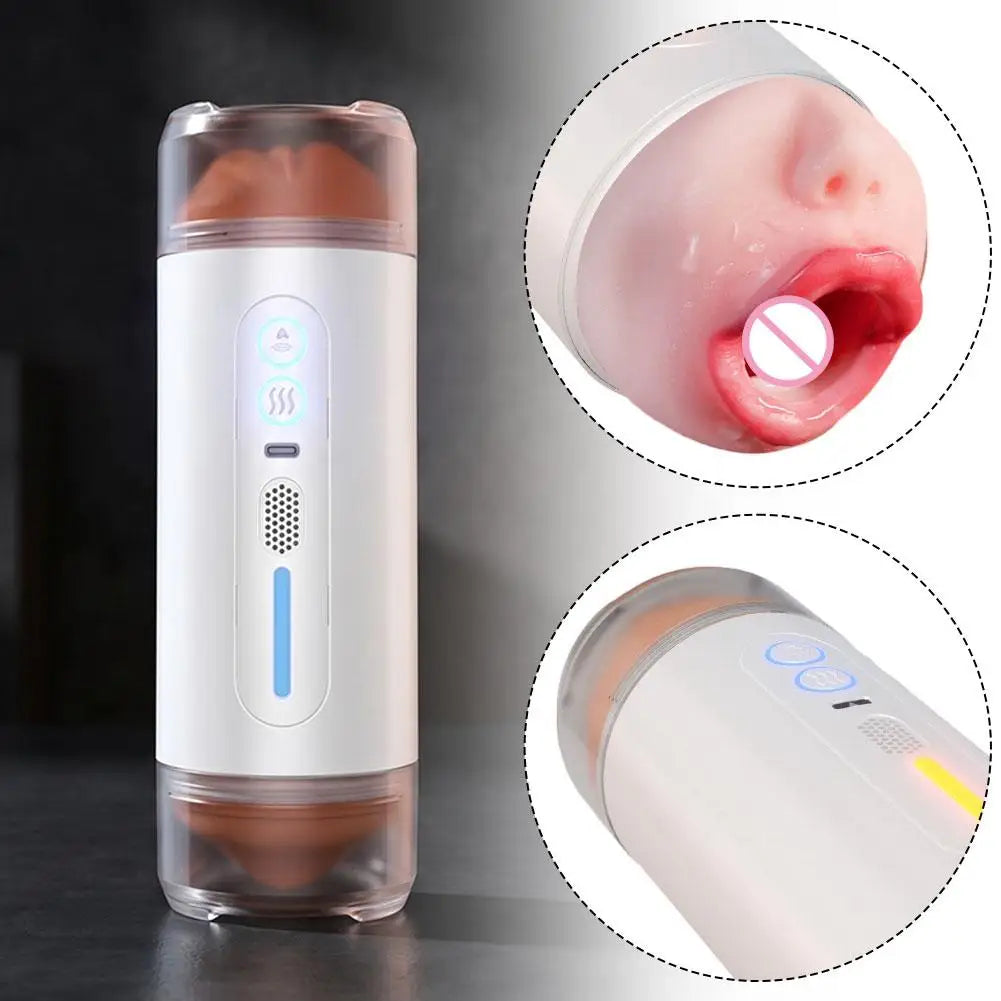 Double-Cup Portable Male Stroker