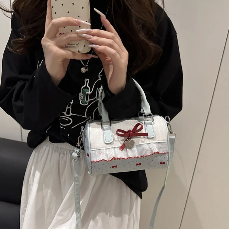 Lolita Bow Lace Crossbody Bag