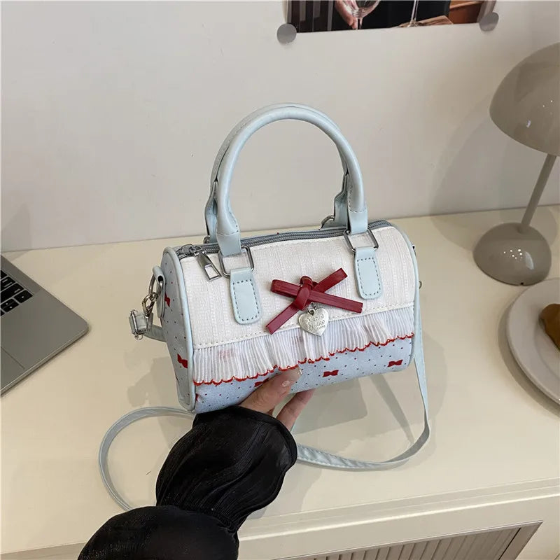 Lolita Bow Lace Crossbody Bag