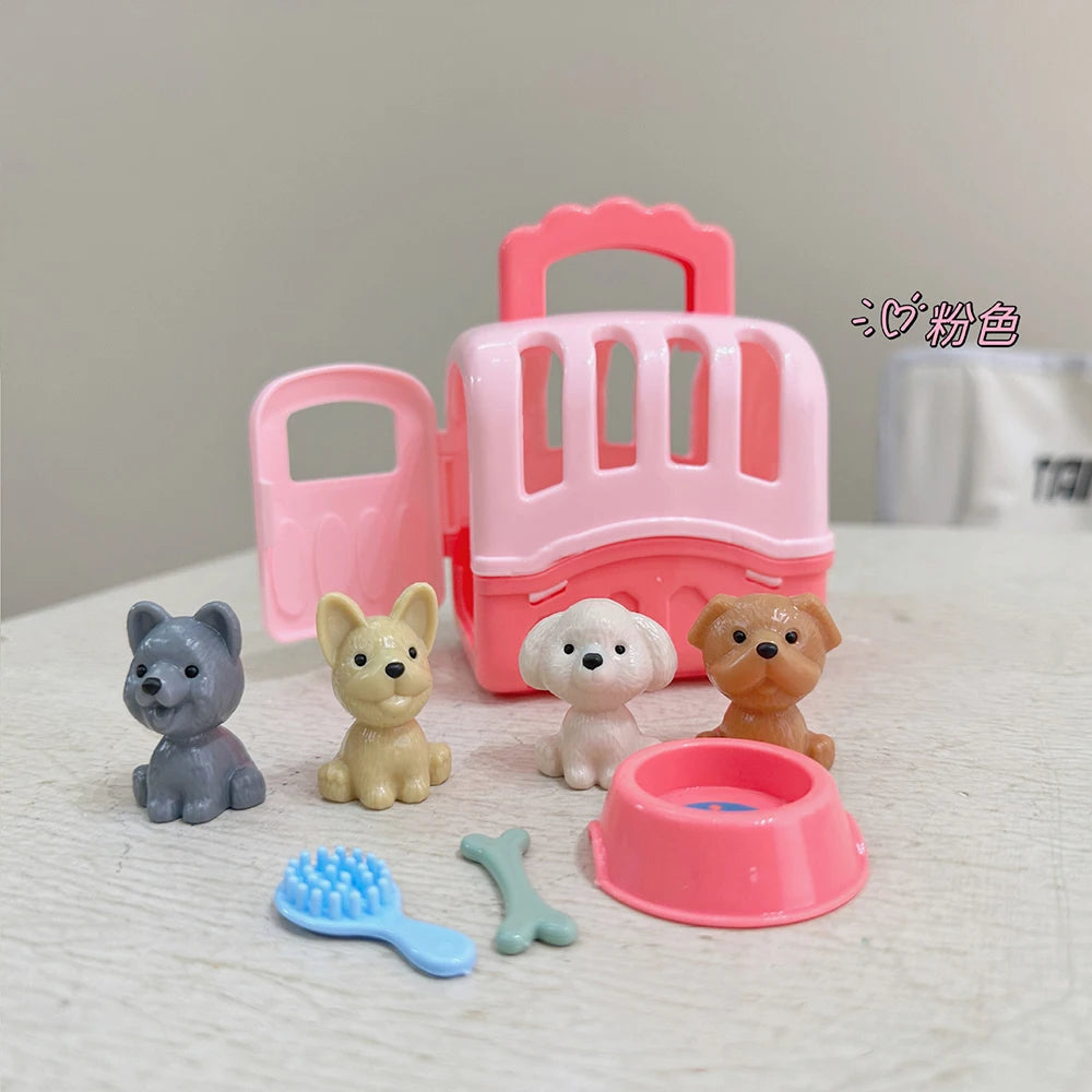 Dog Basket & Puppy Doll Pretend-Play Set