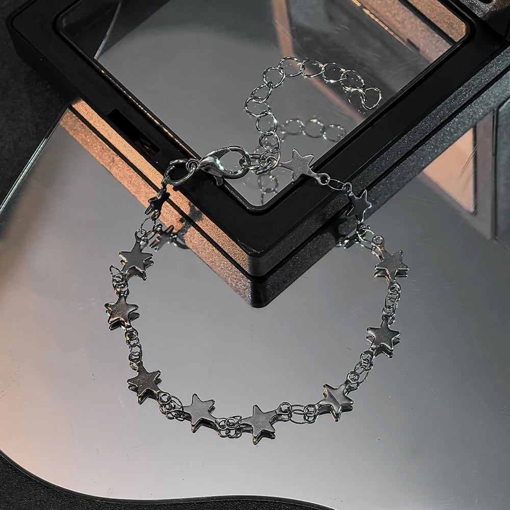 2-Piece Star Charm & Beaded Bracelet Set