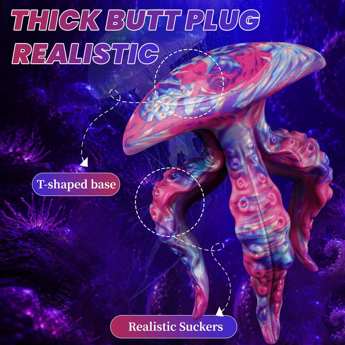 Wearable Jellyfish Tentacle Anal Plug