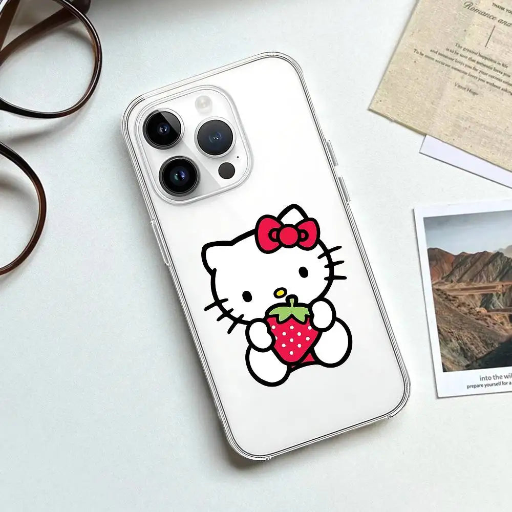 Hello Kitty Transparent Soft iPhone Case