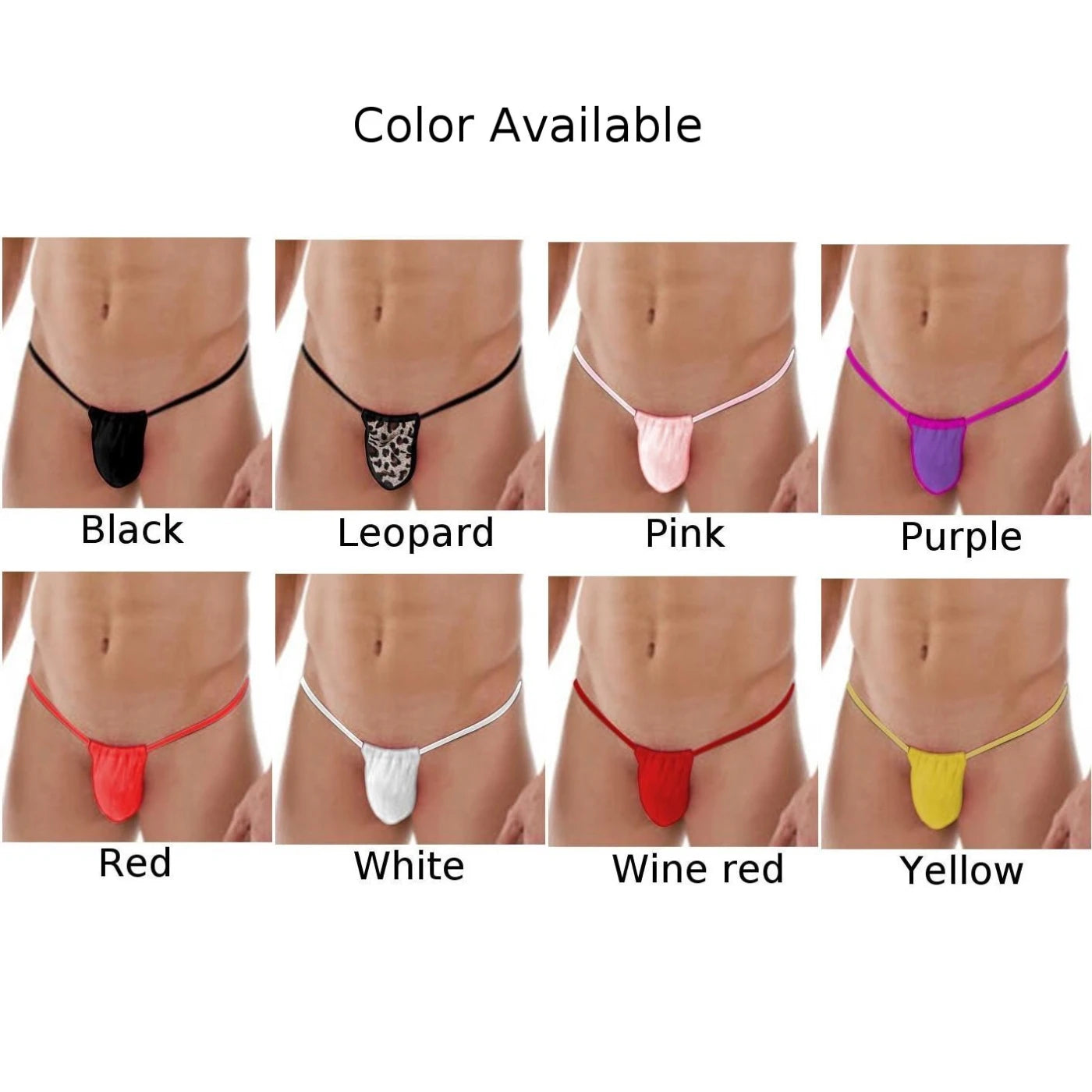 Men's Sexy Liquid Stretch Thong - See-Through Mesh Cut G-Strings, Sultry Panties Underwear