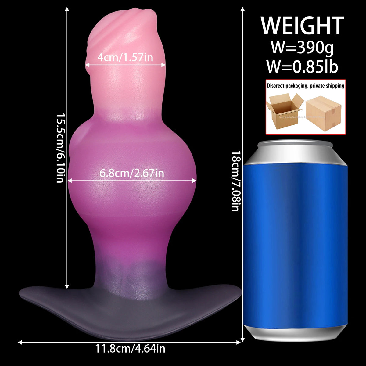 Wearable Large-Knot Anal Plug