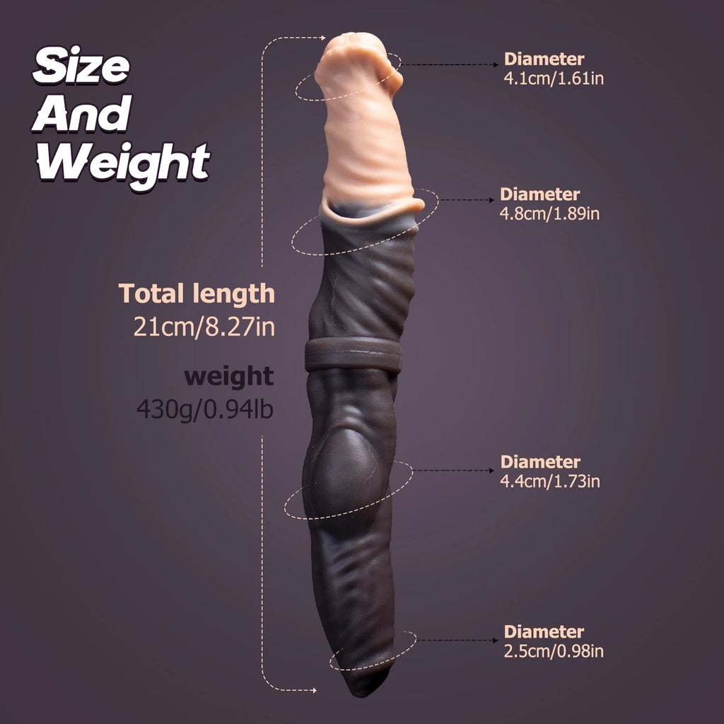 Oieffur Double Dildo Horse Penis and Dog Cock Realistic Dildos Woman Men Sex Toys for Adults Toys for Adults Double Penetration