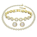 2026 Original Jewelry Round Necklace Earring Bracelet  Fashion  Chain Women Jewelry Sets Party Accessories