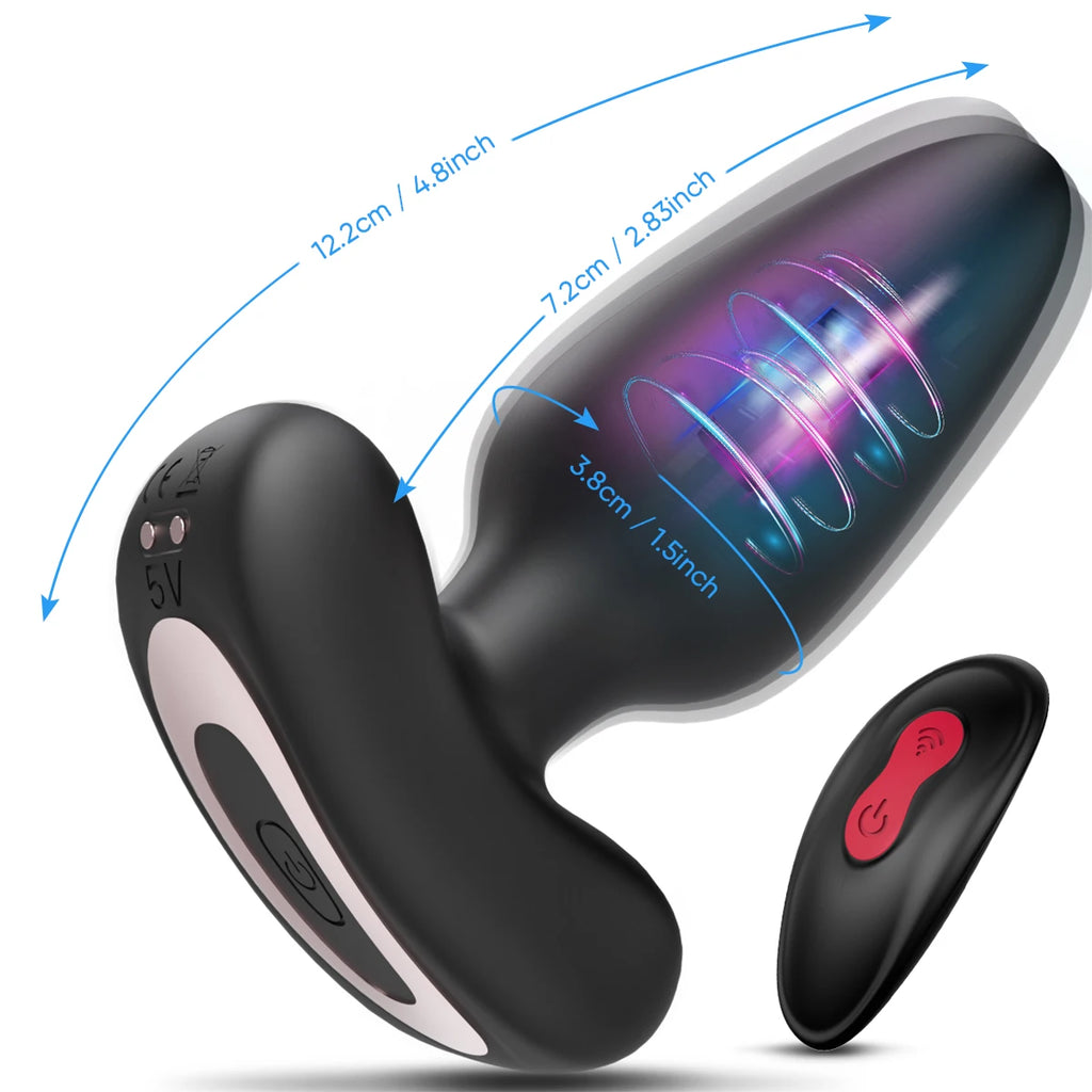 Remote-Control Vibrating Anal Plug