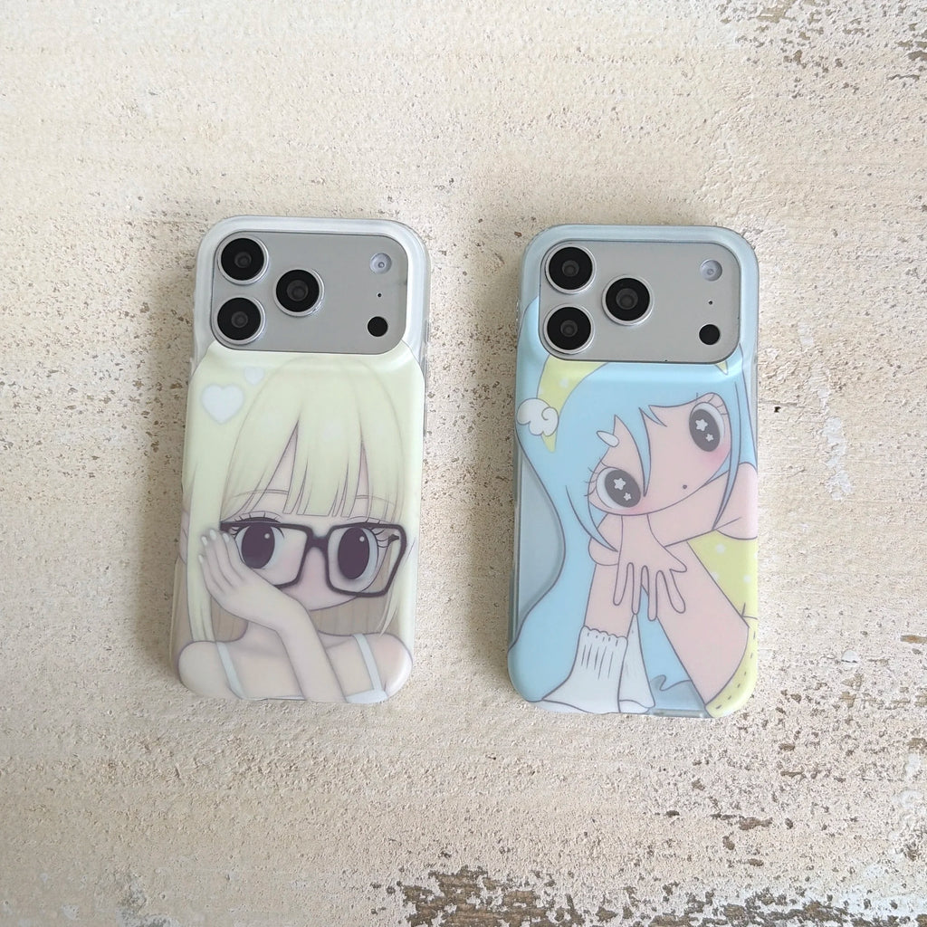 Anime Girl Shockproof Phone Case for iPhone