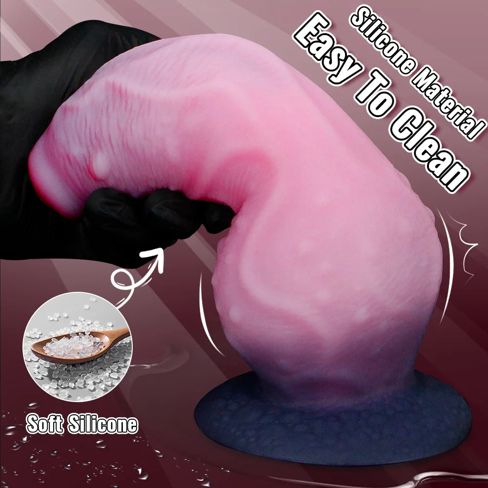 Huge Silicone Animal Dildo Anal Plug Dog Knot Penis Masturbation Prostate Large Butt Plug Sex Toy For Men Women Adult Supplies