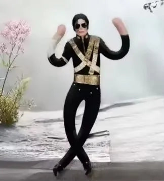 Articulated Michael Jackson (MJ) Cosplay Plush Figurine, Abstract Figurine with Articulated Movement, Soft Plush Doll, Desk Orna