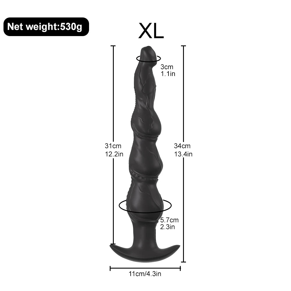 Soft Silicone Anal Bead & Plug Trainer