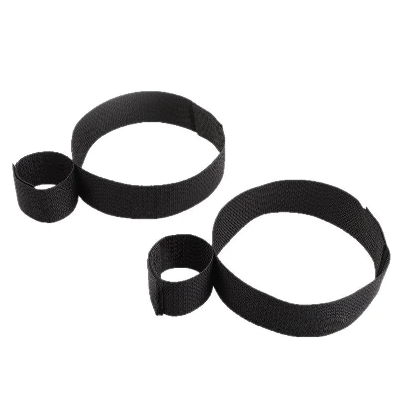 BDSM Wrist Restraint Cuff Set with Hook-and-Loop Straps