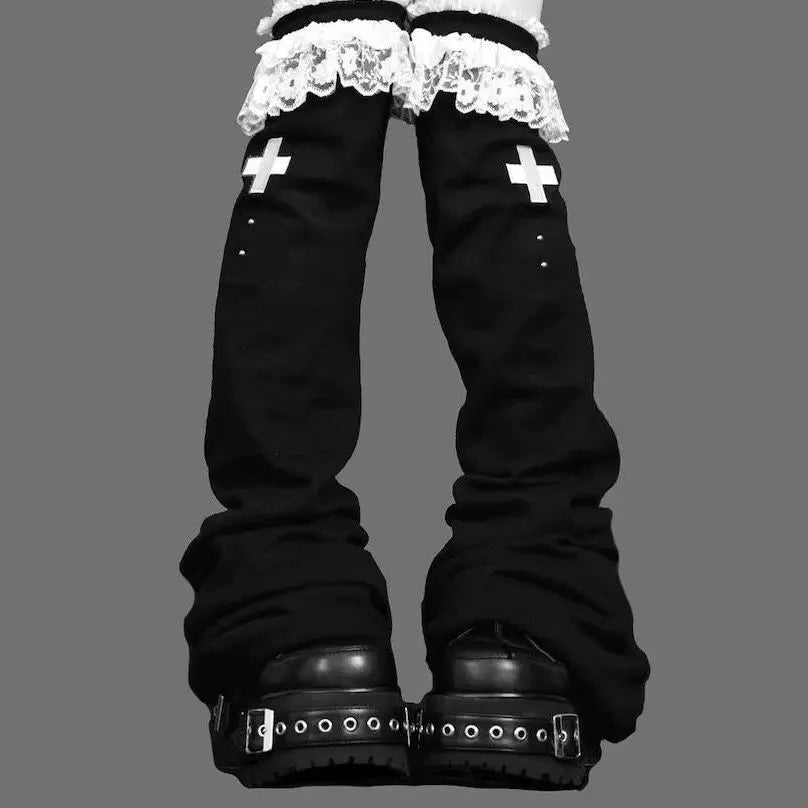 Lace Flared Gothic Lolita Leg Warmers