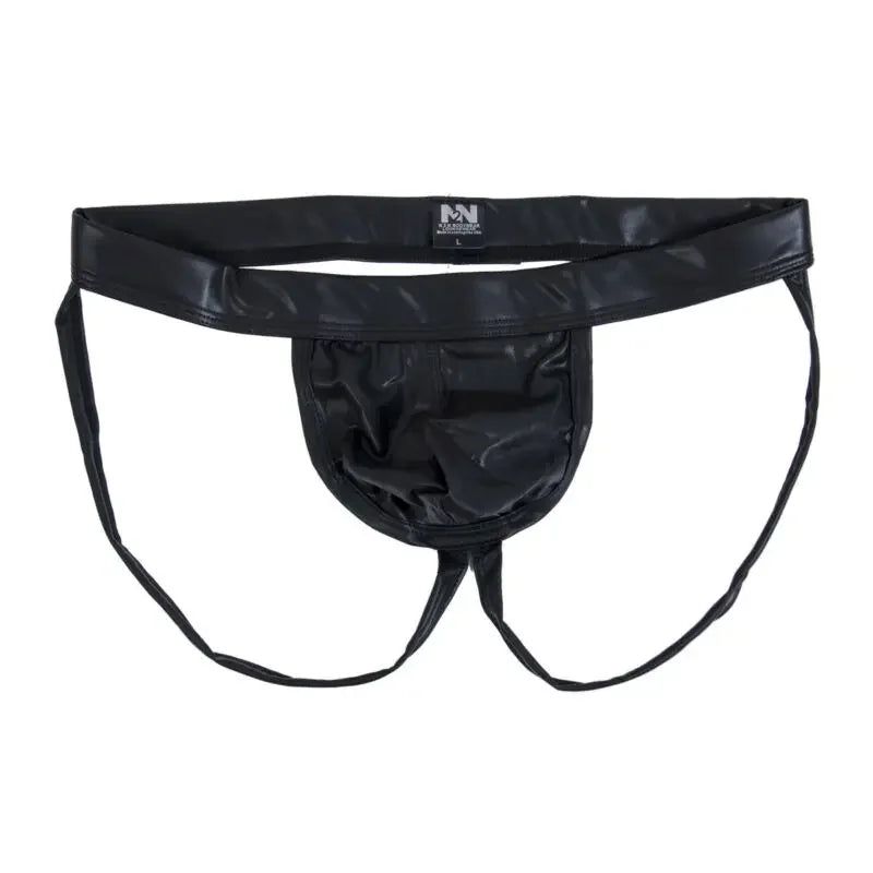 Lingerie for Men Thongs Faux Leather Men's Jockstrap G-Strings Underwear Erotic Panties Sexy Lingerie Hot Male's Underwear