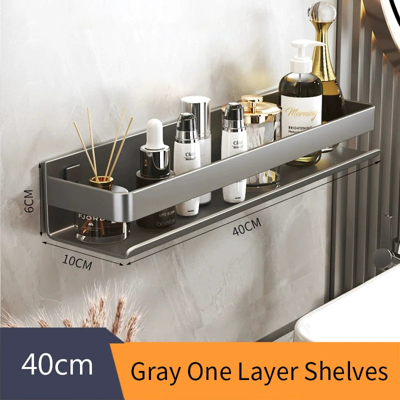 30–50 cm Aluminum Bathroom Storage Shelf