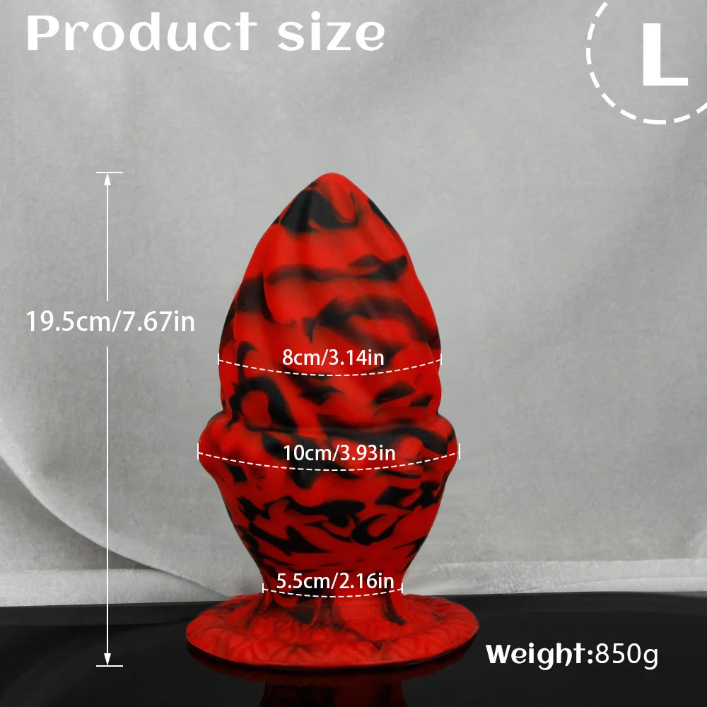 Large Suction-Base Anal Bead Plug