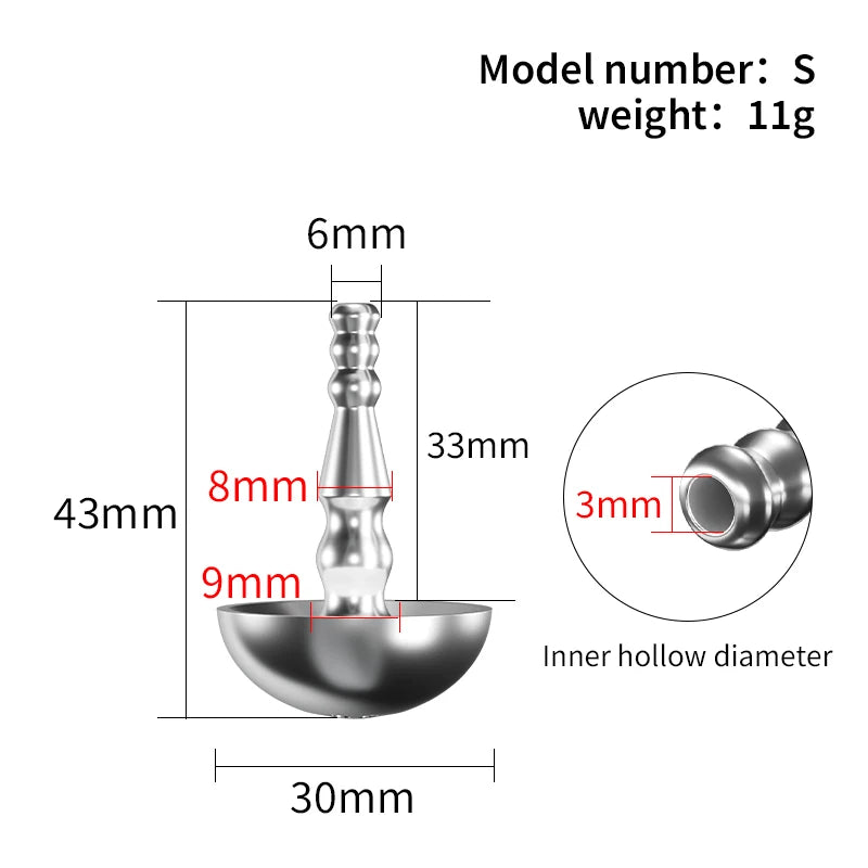 Stainless Steel Hollow Urethral Plug