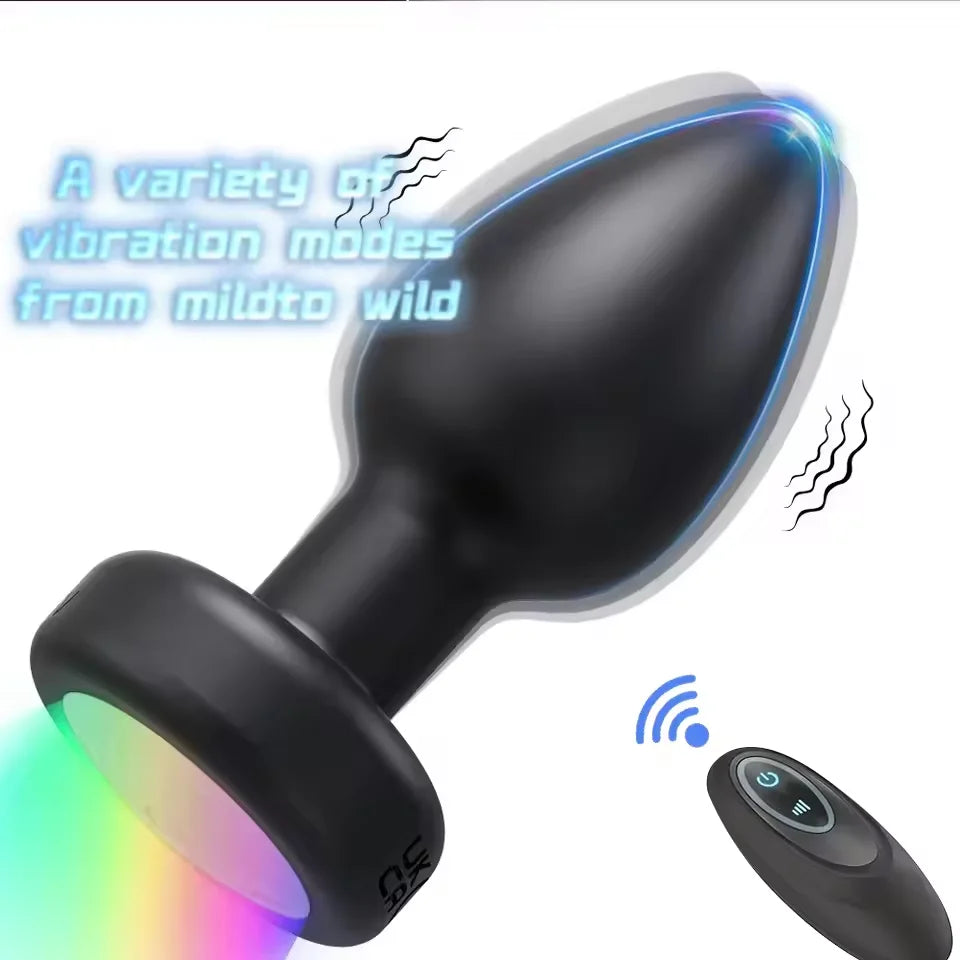 Remote-Control LED Vibrating Anal Plug