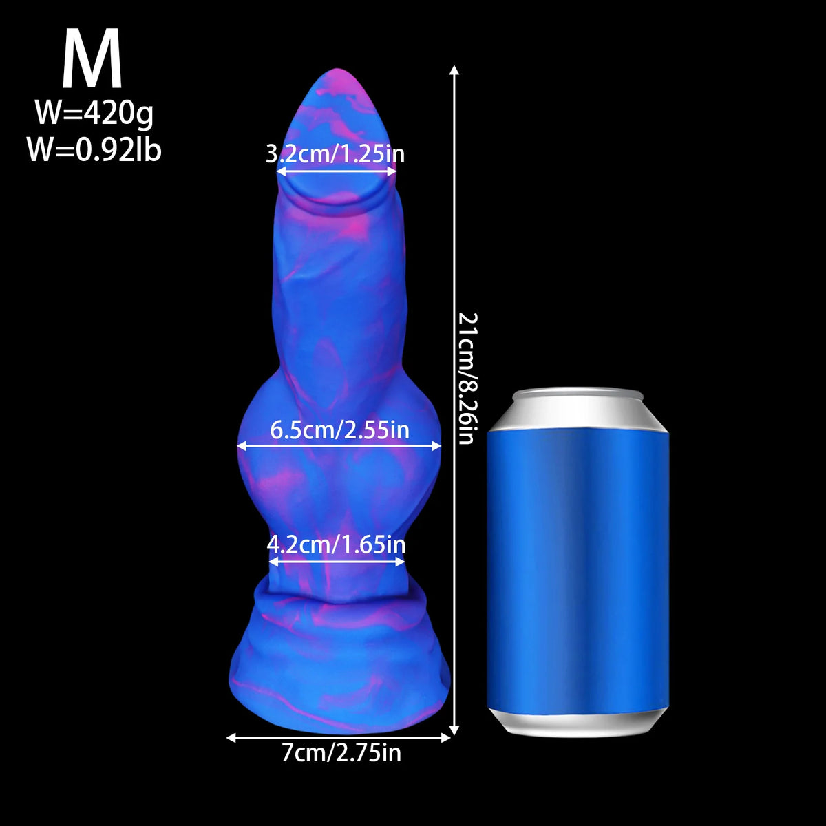 Silicone Animal-Style Strap-On Dildo