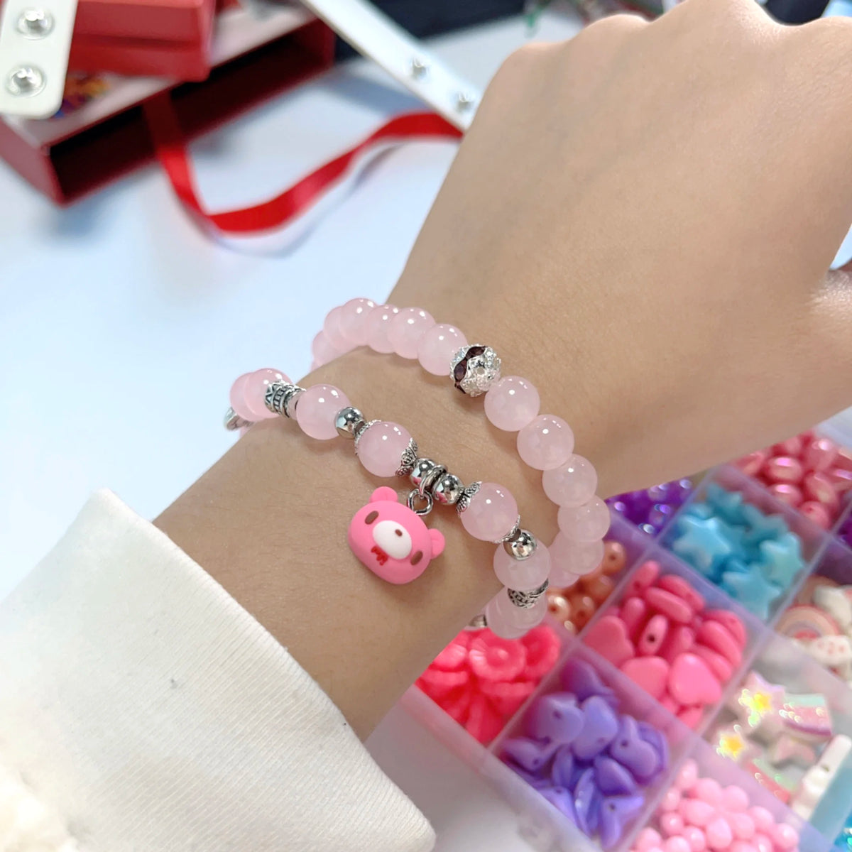 Kawaii Bear Beaded Friendship Bracelet