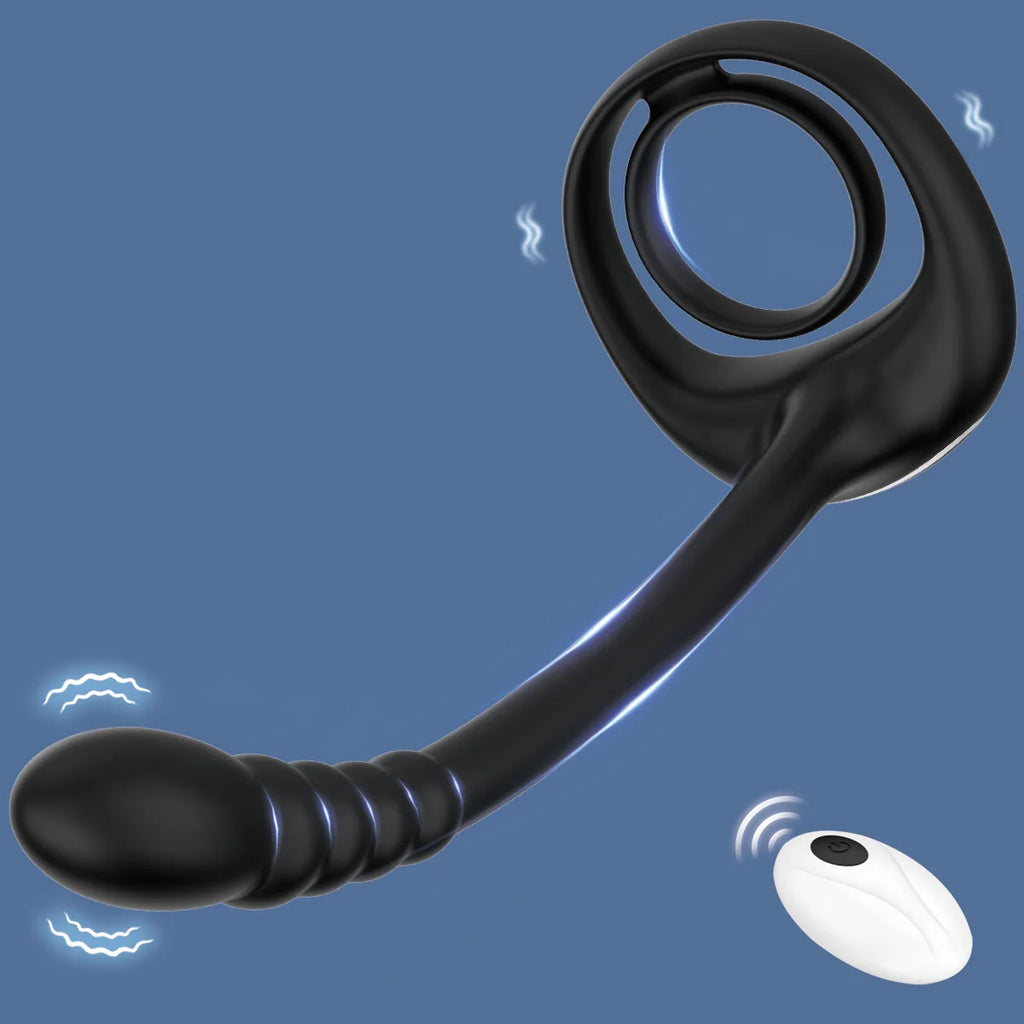 Remote-Control Prostate Massager with Ring