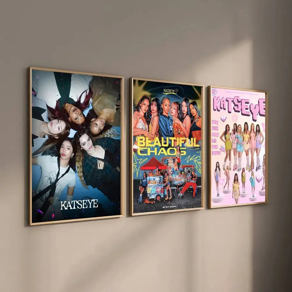 KATSEYE Band Wall Art Poster