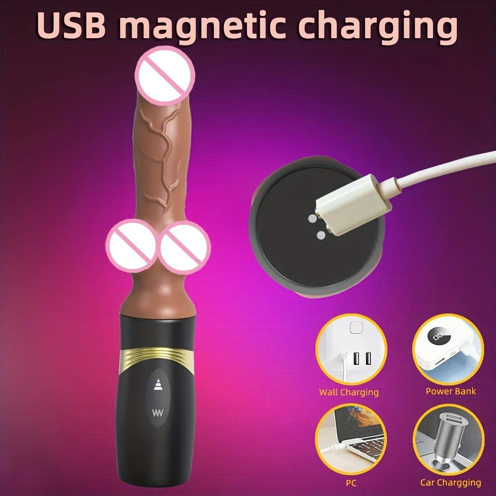 Realistic Dog Dildo Powerful Thrusting Heating Virbrator Vaginal Masturbation Adult Sex Toys For Female Stimulator 18+ Sex toys