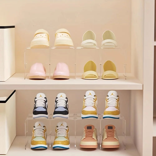 2/4-Pack Vertical Space-Saving Shoe Racks