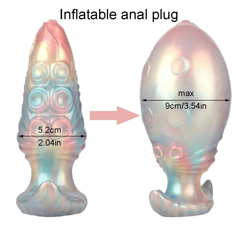 Dog Knot anal Dildos inflatable Buttplug max 11cm huge anal dilation plug sex toys for women men BDSM G-Spot Prostate Massage