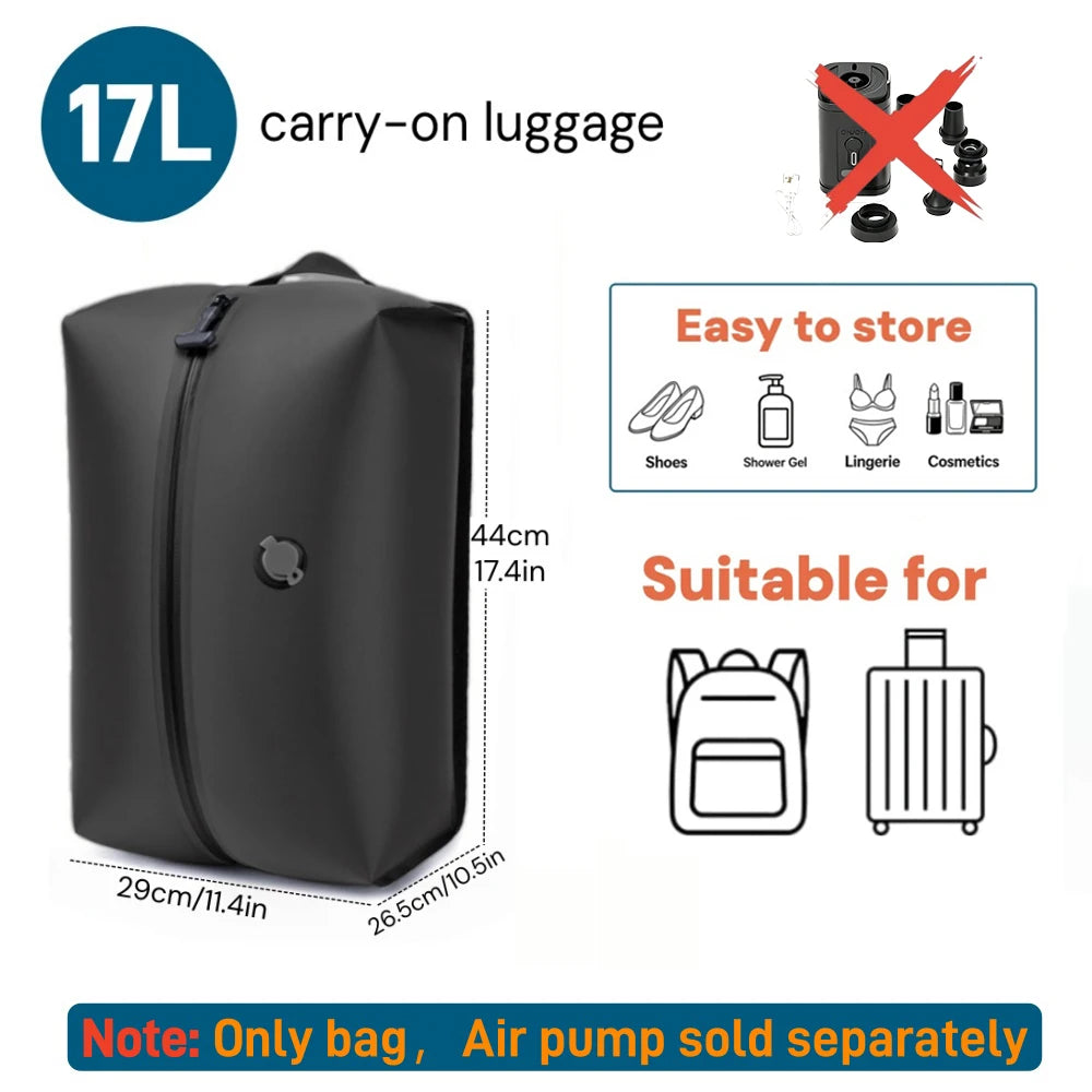 Vacuum Compression Travel Bags with USB Pump