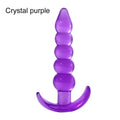 Soft Silicone Anal Bead Plug with Safety Base